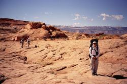 Marie on the trail.