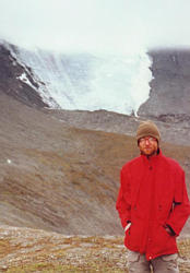 Andrew on the ridge of Mt. Oyakek.