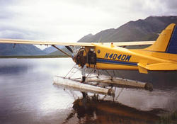 The float plane preparing to leave us.