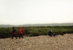 Packing the canoes.