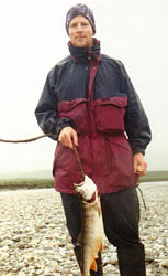 Pete with his fish.