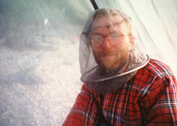 Andrew double bagged for protection from bad bugs.